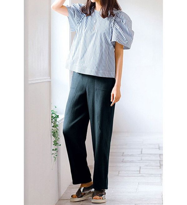 ルフラン（ルフラン）の「＜ｆｕ－ｕ＞綿１００％楊柳風ガーゼのやわらかパンツ（その他パンツ）」｜詳細画像