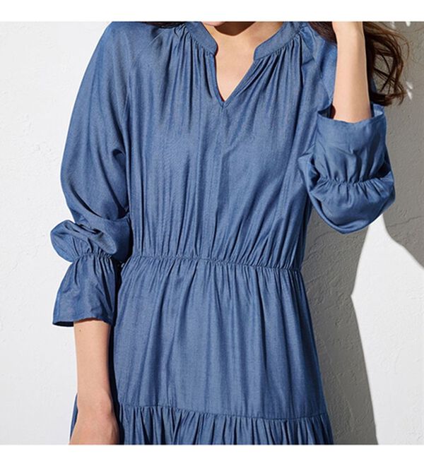 RANAN（ラナン）の「シャンブレーカラーワンピース（その他ワンピース）」｜詳細画像