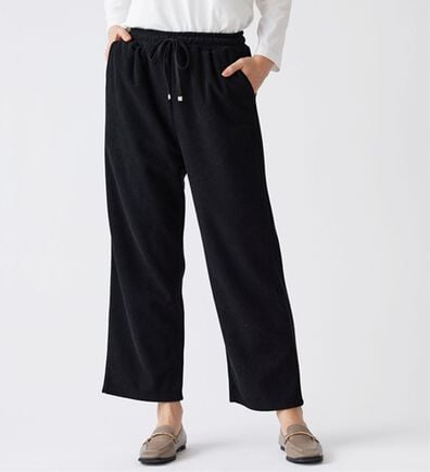 BELLUNA（ベルーナ）の「なめらかコーデュロイワイドパンツ（ワイドパンツ・ガウチョ）」