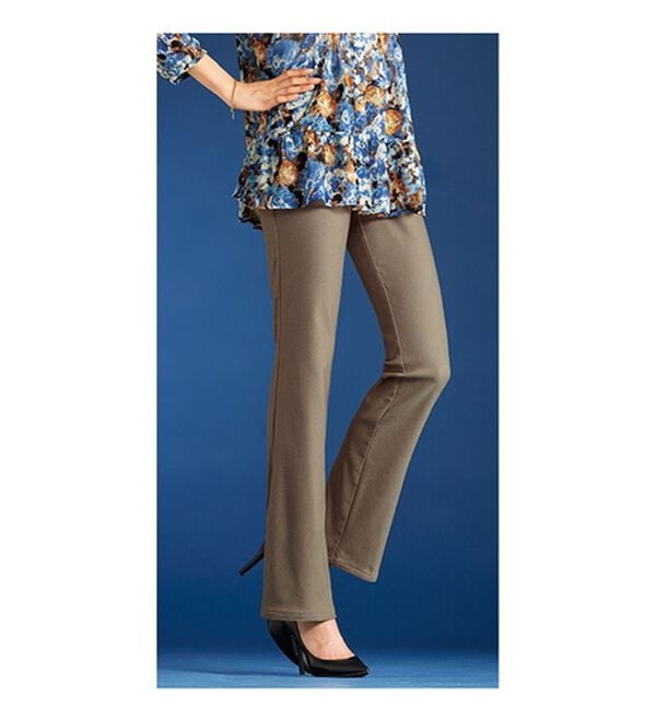 BELLUNA（ベルーナ）の「裏起毛ストレッチブーツカットパンツ（フルレングスパンツ）」｜詳細画像