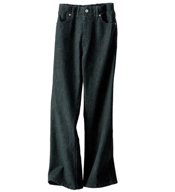 BELLUNA（ベルーナ）の「ヒンヤリ軽やか！フレアーデニムパンツ（フルレングスパンツ）」｜詳細画像