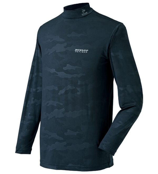 「【３色組】＜ダンロップ・リファインド＞接触冷感総柄ハイネック（メンズカットソー）」｜詳細画像