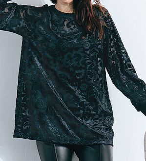 RANAN（ラナン）の「オパール加工フレアーチュニック（チュニック）」｜詳細画像