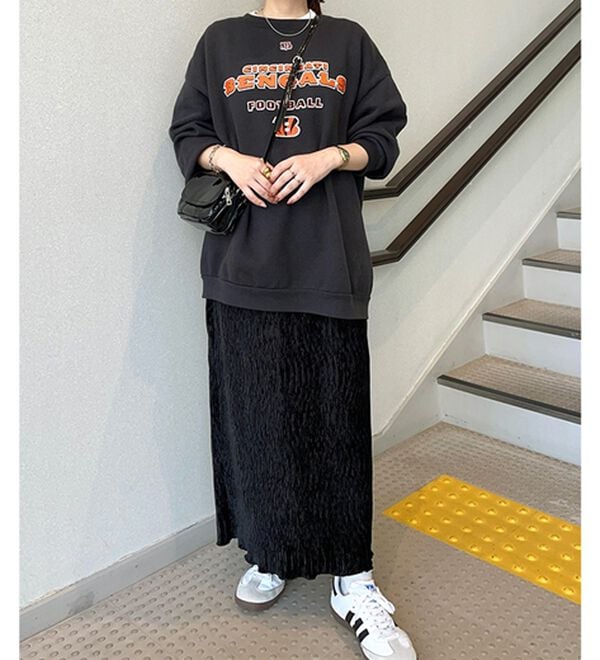 GeeRA（ジーラ）の「すっきり見え！ベロアプリーツロングスカート（ロングスカート）」｜詳細画像