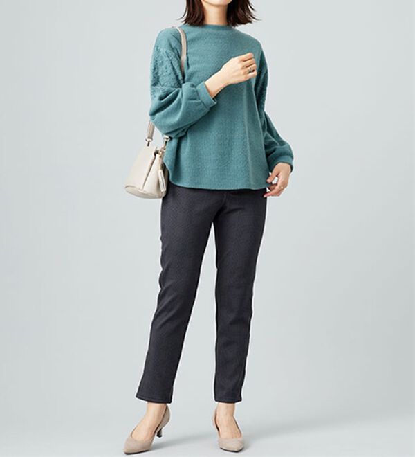 BELLUNA（ベルーナ）の「あったか裏起毛！ホカロンパンツ（フルレングスパンツ）」｜詳細画像