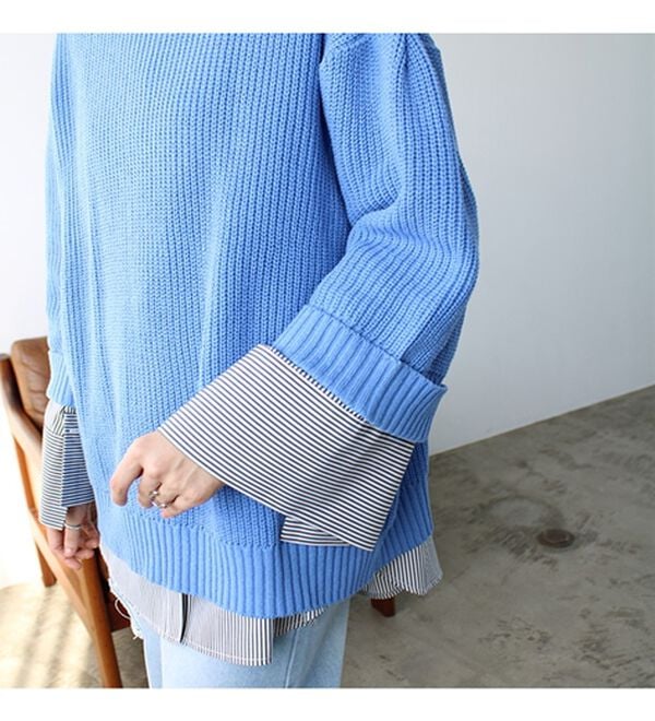 GeeRA（ジーラ）の「ハーフスリーブ着回しニット（ニット・セーター）」｜詳細画像