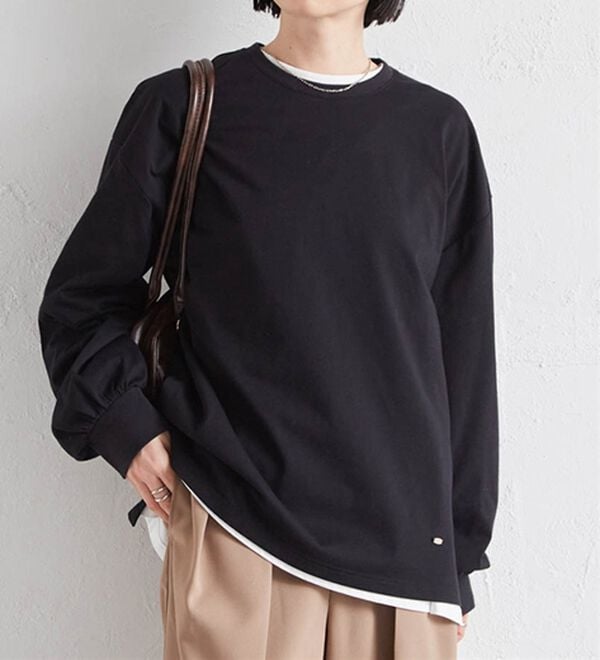 RANAN（ラナン）の「多機能ベーシックオーバーサイズ長袖Tシャツ（Tシャツ）」｜詳細画像