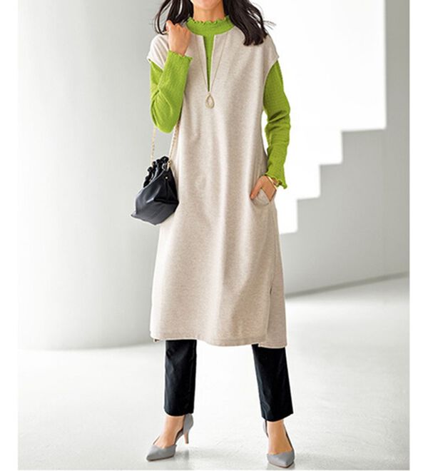 BELLUNA（ベルーナ）の「ジャカード素材メローデザインプルオーバー（カットソー）」｜詳細画像