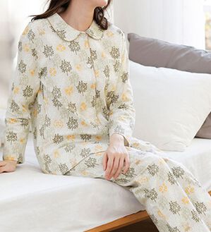 LAVIENNE（ラヴィエンヌ）の「綿１００％のやさしさ満点シャツパジャマ（パジャマ・ルームウェア）」｜詳細画像