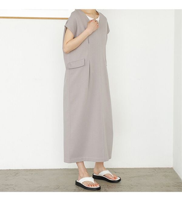 GeeRA（ジーラ）の「バイカラーステッチバックオープンワンピース（その他ワンピース）」｜詳細画像