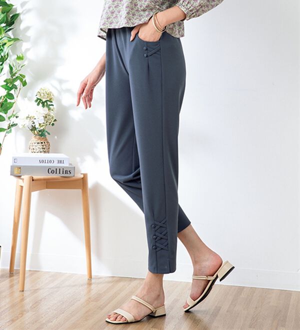 ルフラン（ルフラン）の「【４本組】のびサラ！クロップドパンツ＜プッチ＞（クロップドパンツ）」｜詳細画像