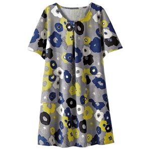 BELLUNA（ベルーナ）の「綿１００％おしゃれなエプロンチュニック（エプロン）」｜グレー系