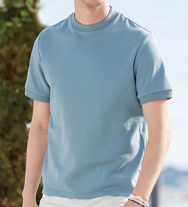 「こだわりデザインジャカードＴシャツ（メンズＴシャツ）」｜詳細画像