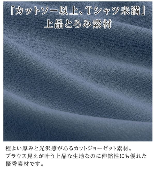 alotta（アロッタ）の「着痩せが叶う！チューリップ袖ブラウスＴシャツ（ブラウス）」｜詳細画像