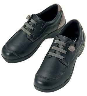 ルフラン（ルフラン）の「＜ラシーナリュクス＞４Ｅ牛革配色コンフォートシューズ（フラットシューズ）」｜ブラック