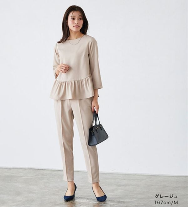 Pierrot（ピエロ）の「【選べる丈】大人のフリルセットアップ（セットアップ）」｜詳細画像