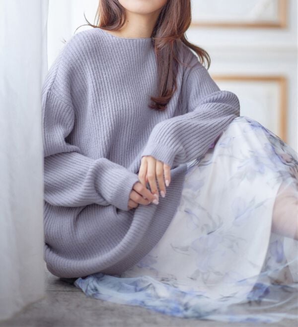 alotta（アロッタ）の「もっちりゆるニットトップス（ニット・セーター）」｜詳細画像