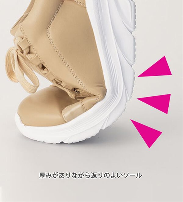 ルフラン（ルフラン）の「４Ｅエナメル切替美脚見せスニーカー（スニーカー）」｜詳細画像