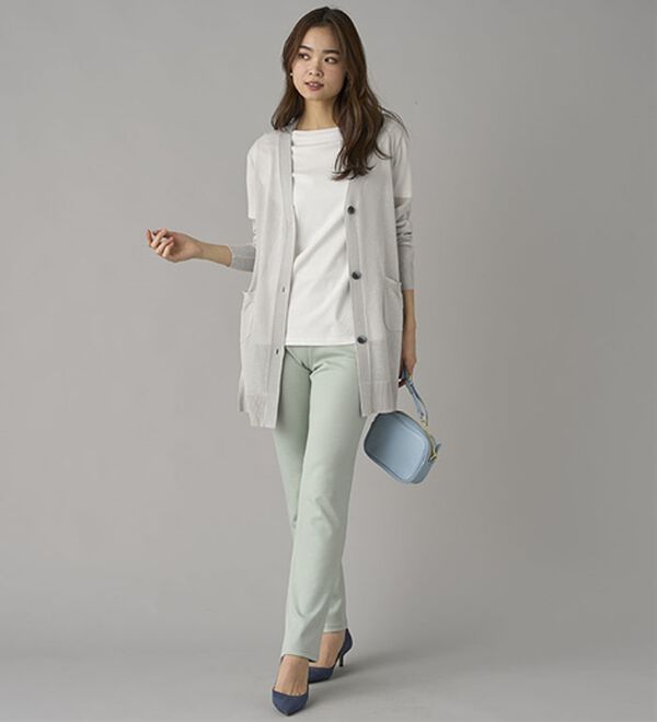 BELLUNA（ベルーナ）の「【裏起毛有無】ジャストフィットらくらくパンツ（フルレングスパンツ）」｜詳細画像