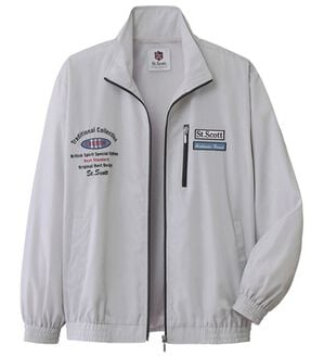 「ブランドデザイン裏メッシュブルゾン（メンズブルゾン）」｜グレー