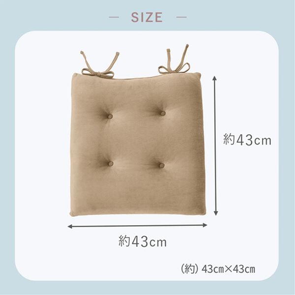 iellio（イエリオ）の「とろけるマイクロシートクッション２枚組＜抗菌防臭機能付＞（クッション・クッションカバー）」｜詳細画像