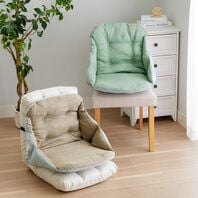 iellio（イエリオ）の「抗菌防臭　腰スッポリクッション（チェアカバー・チェアパッド）」