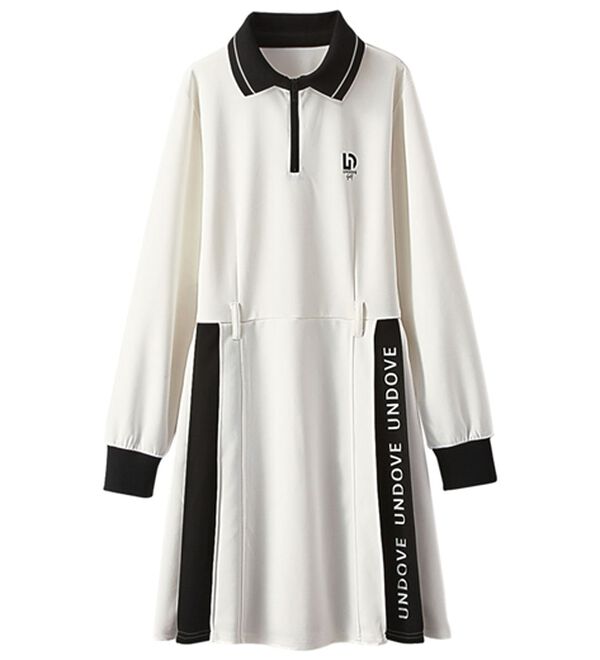 BELLUNA（ベルーナ）の「【三枝こころコラボ】衿付配色切替プリーツワンピース（その他ワンピース）」｜詳細画像