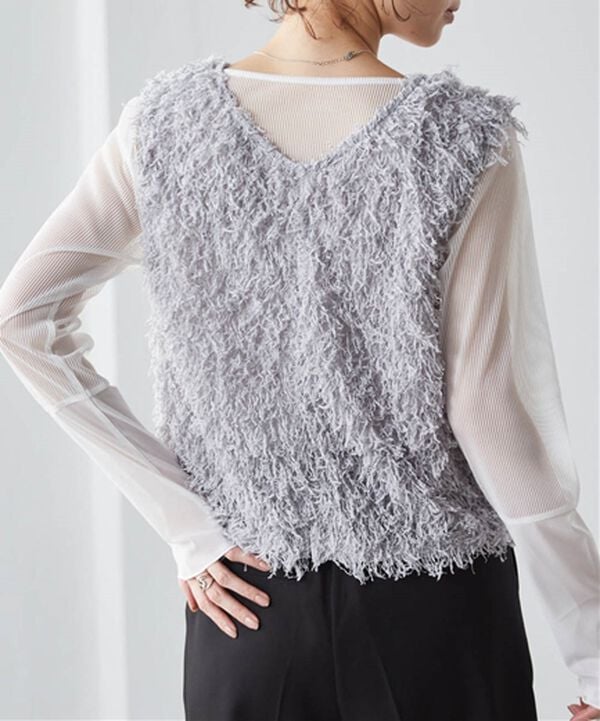 RANAN（ラナン）の「前後2WAYフリンジショートベスト（ベスト）」｜詳細画像