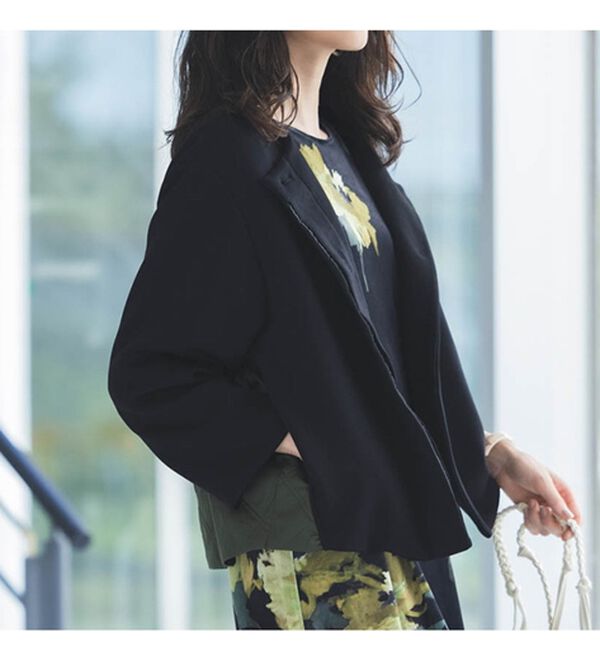 RANAN（ラナン）の「異素材使いブルゾン（ブルゾン）」｜詳細画像