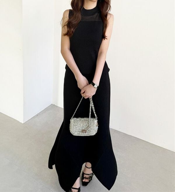 「サマーニットマーメイドスカート（ロングスカート）」｜詳細画像