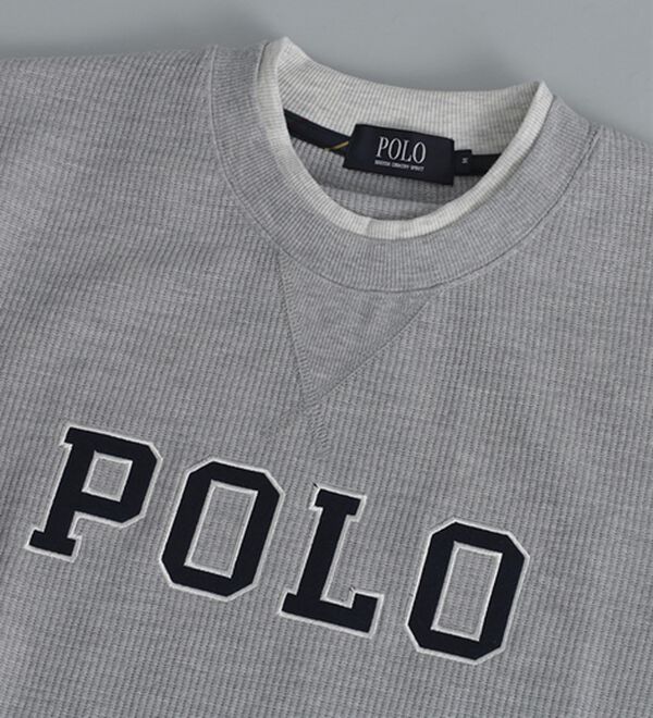 「＜ポロ・ビーシーエス＞ワッフルレイヤードトレーナー（メンズトレーナー）」｜詳細画像