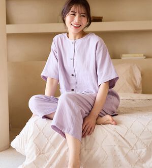 LAVIENNE（ラヴィエンヌ）の「【医師オススメ】夏に着たい！ダブルガーゼパジャマ（パジャマ・ルームウェア）」｜詳細画像