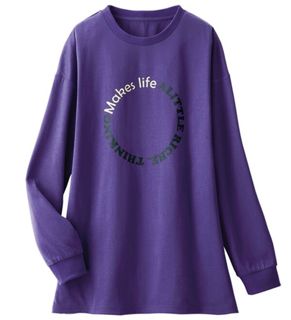 ルフラン（ルフラン）の「【４色組】ミニマル英字プルオーバー（カットソー）」｜詳細画像