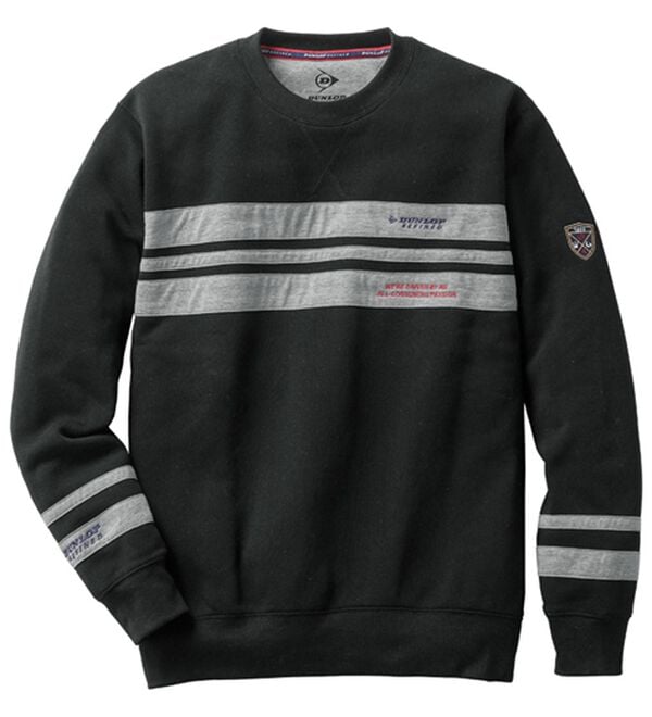 「＜ダンロップ・リファインド＞毎日活躍大人の柔らかトレーナー（メンズトレーナー）」｜ブラック