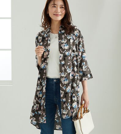 「【接触冷感】レーヨン素材ブザム切替ワンピース（その他ワンピース）」