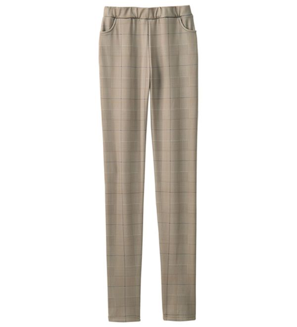 LAVIENNE（ラヴィエンヌ）の「綿混の裏シャギーレギンスパンツ（その他パンツ）」｜ベージュチェック