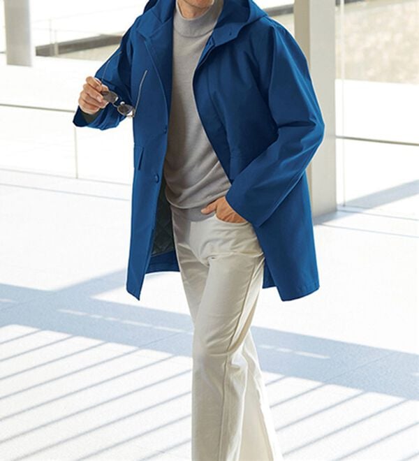 「収納便利な暖かライナー付フーデッドコート（メンズコート）」｜詳細画像