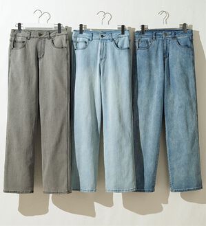 ルフラン（ルフラン）の「【３本組】かわいすぎる淡色デニム（フルレングスパンツ）」｜3本組