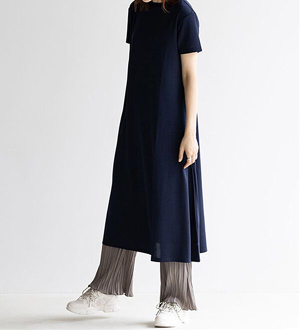 GeeRA（ジーラ）の「【接触冷感】フレアーシルエットロングワンピース（ロングワンピース）」｜詳細画像