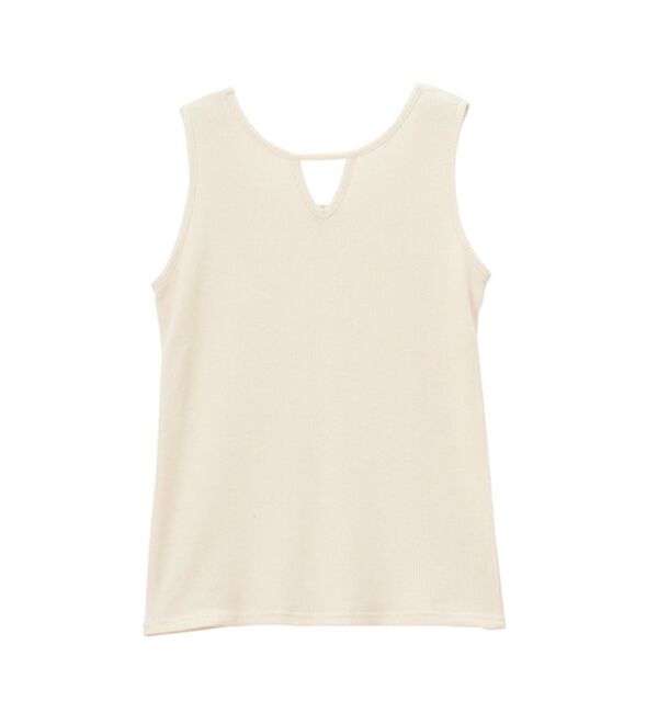 GeeRA（ジーラ）の「前後２ｗａｙスリットネックワッフルタンクトップ（タンクトップ・キャミソール）」｜詳細画像