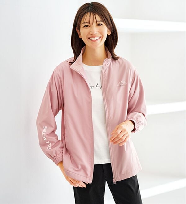 BELLUNA（ベルーナ）の「＜ＥＬＬＥ　Ａｃｔｉｖｅ＞防風&times;はっ水裏フリースブルゾン（ブルゾン）」｜ローズ