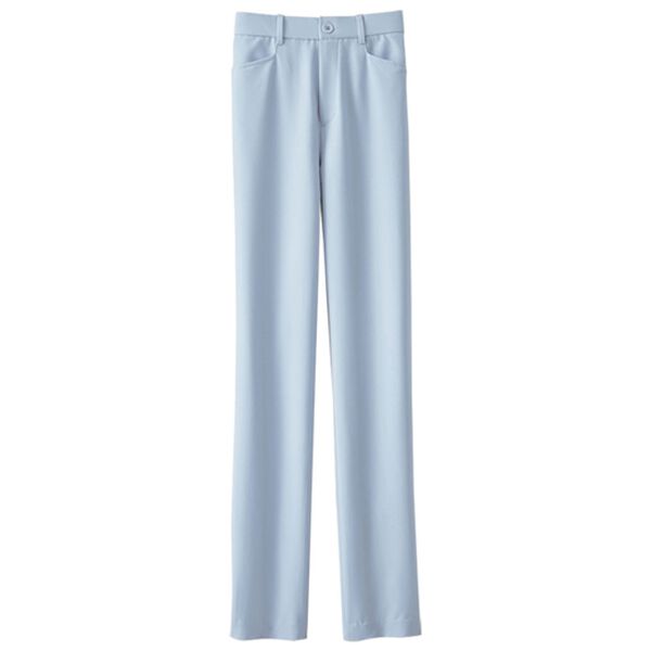 BELLUNA（ベルーナ）の「透けにくい！防汚はっ水ストレートパンツ（フルレングスパンツ）」｜ライトブルー