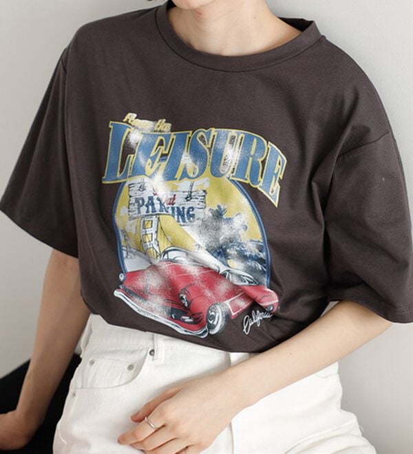 GeeRA（ジーラ）の「ロックプリントルーズＴシャツ（Tシャツ）」｜詳細画像