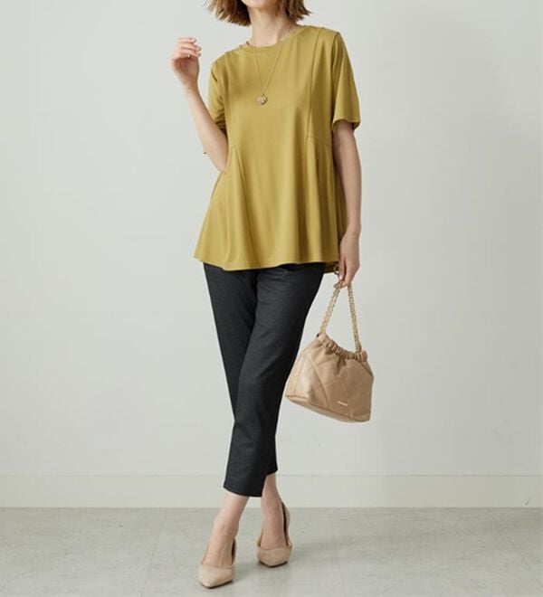 BELLUNA（ベルーナ）の「【接触冷感】ヒンヤリ速乾！かのこ素材レギンスパンツ（スパッツ・レギンス）」｜詳細画像