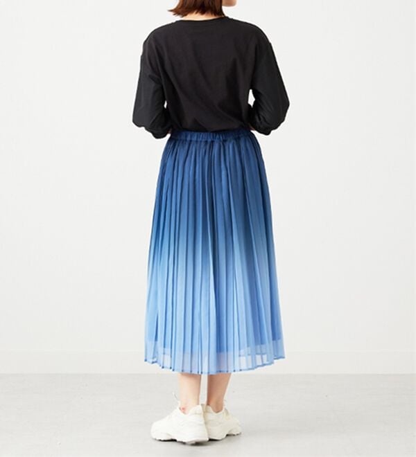BELLUNA（ベルーナ）の「プリーツデザイングラデーションスカート（ロングスカート）」｜詳細画像
