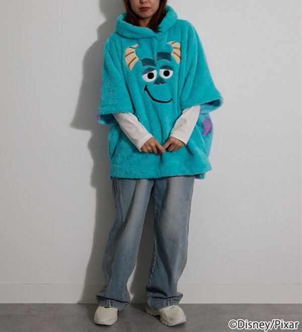 BELLUNA（ベルーナ）の「＜Ｄｉｓｎｅｙ＞【モンスターズ・インク（サリー）】両面ボアポンチョ（パジャマ・ルームウェア）」｜詳細画像