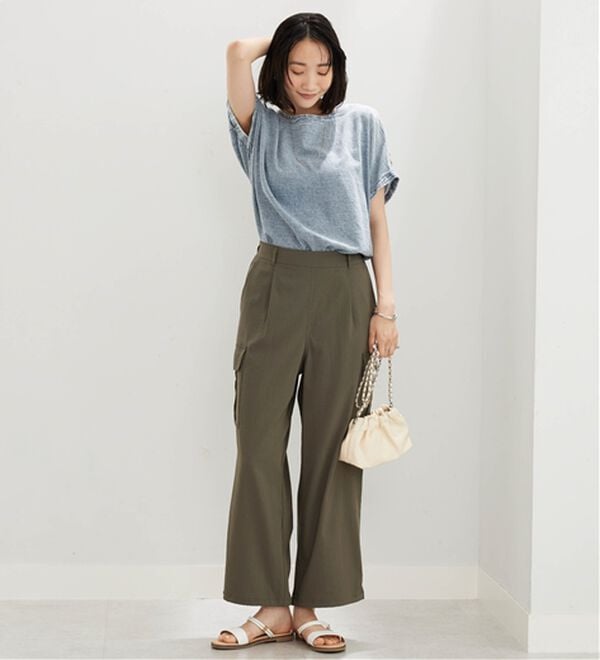 BELLUNA（ベルーナ）の「サラリ快適！ビンテージ調カーゴパンツ（その他パンツ）」｜詳細画像