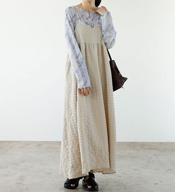 GeeRA（ジーラ）の「前後２ＷＡＹ花柄シアートップス（カットソー）」｜詳細画像