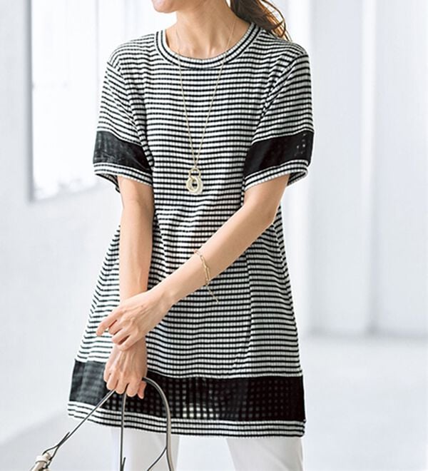 専用　SONO シアーハイブリッドチュニック SONO(ソーノ)の「シアーハイブリッドチュニック」 - PARTE