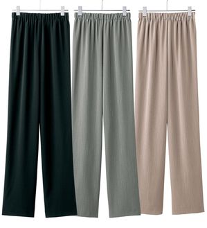 ルフラン（ルフラン）の「【３本組】爽やか素材ドレープパンツ＜フローレル＞（フルレングスパンツ）」｜詳細画像